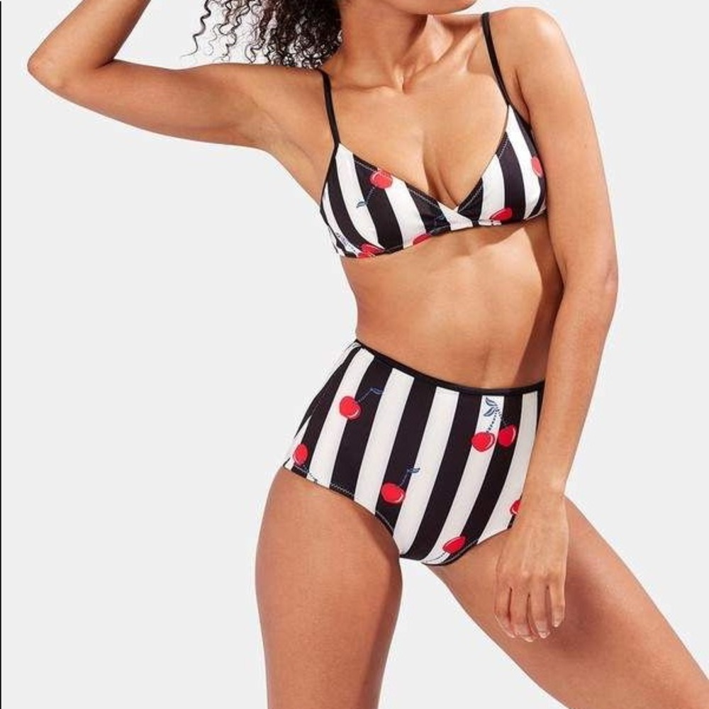 Solid & Striped Brigitte Cherry Bikini Set